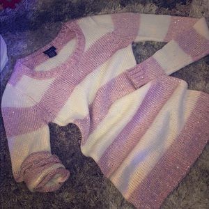 Gorgeous sequin striped sweater